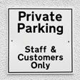 Customer Only Parking